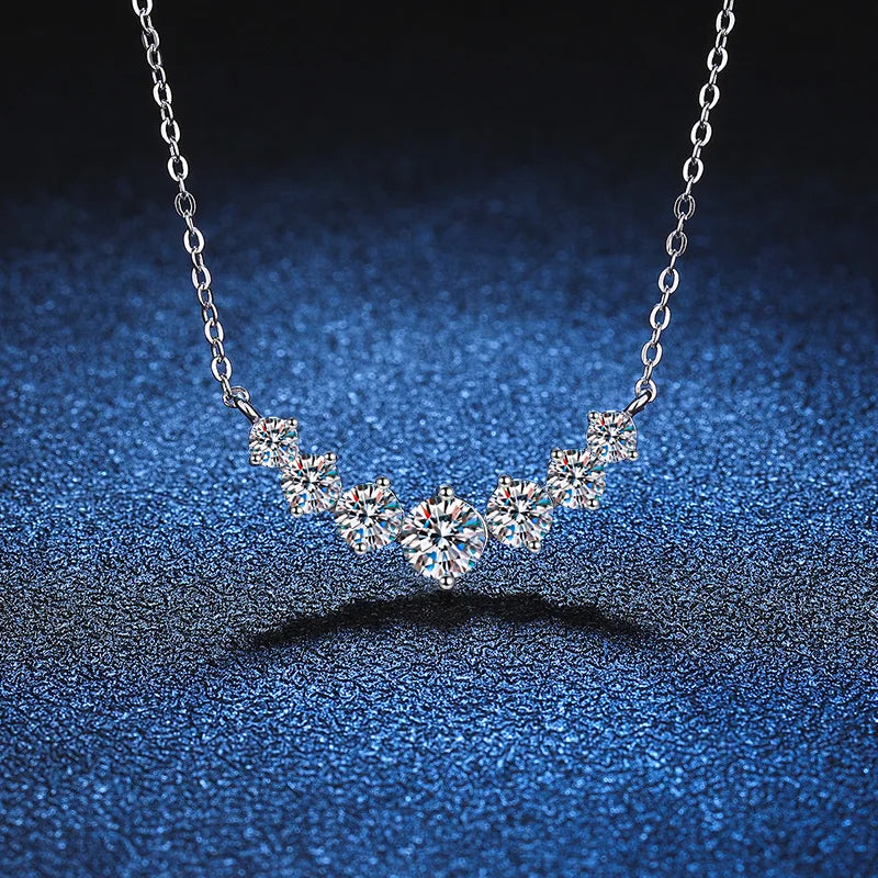 Chain  - 18k white gold plated Sliver Zircon Necklace