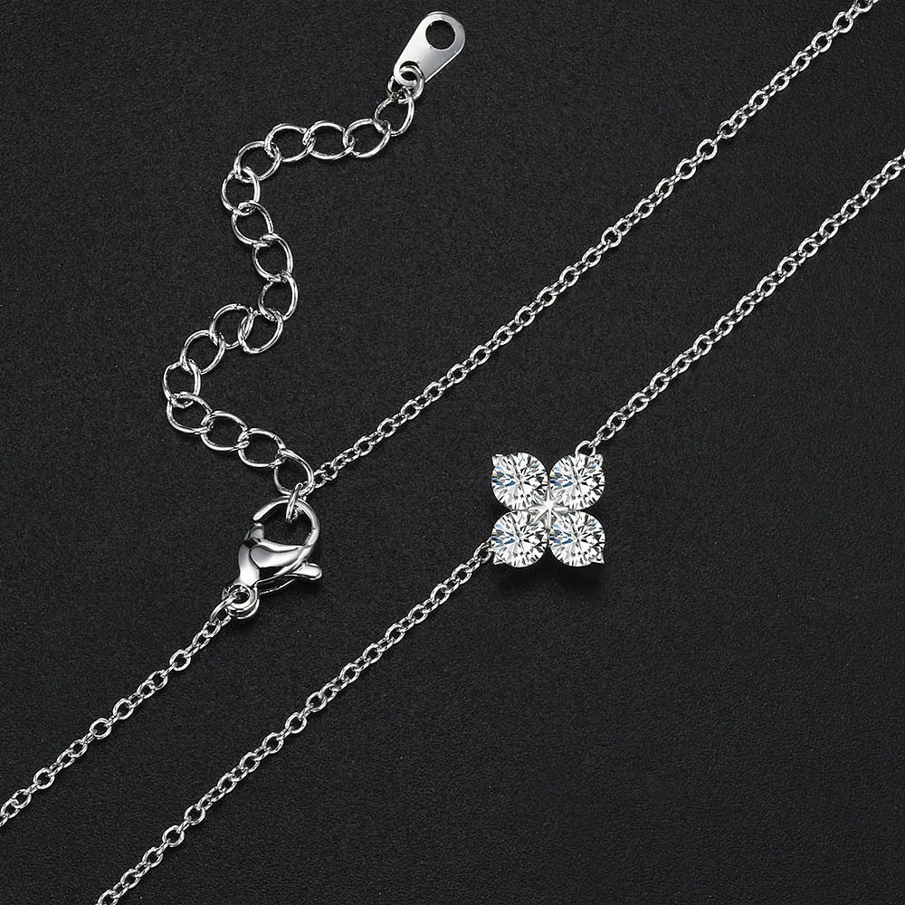 Four-leaf clover necklace