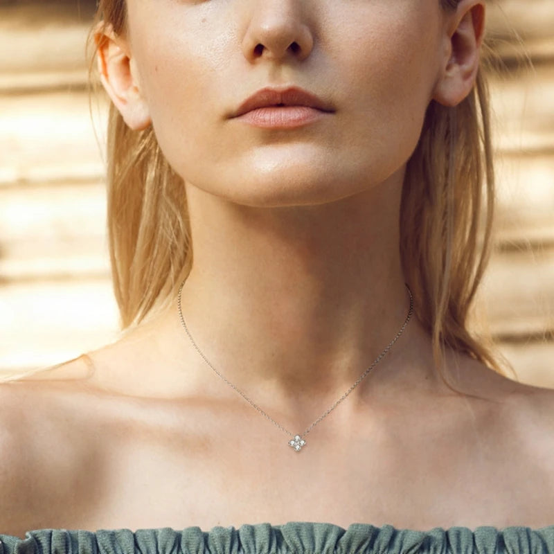 Four-leaf clover necklace